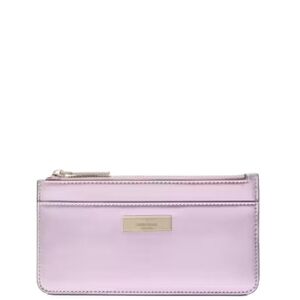 NWT Metallic Pink Kenzie Patent Large Slim Wallet w/ Branded Box